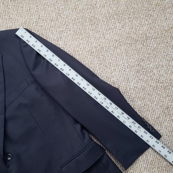 Dino Filarte Wool Navy Pinstripe Suit - Picture 7 of 14